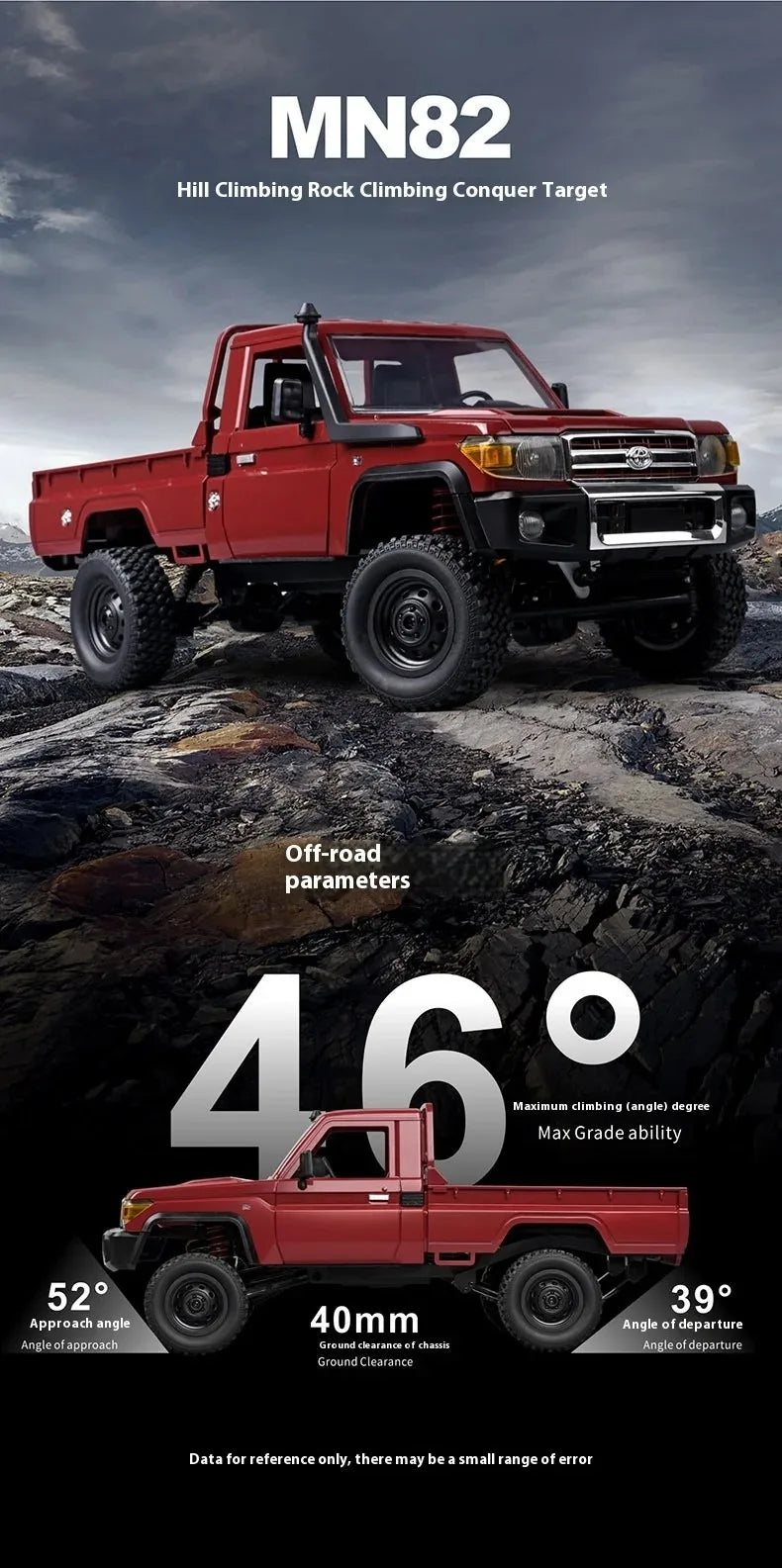 MN MODEL 1/12 4WD Remote Control Diving Off-road Car Climbing Truck All Terrain Vehicle Rock Crawler Wading Pickup Toy for Adult