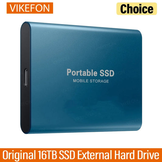 Portable Original 16TB SSD 16TB External Hard Drive Type-C USB 3.0 High Speed 16TB External Storage Hard Disks For Laptops Comp