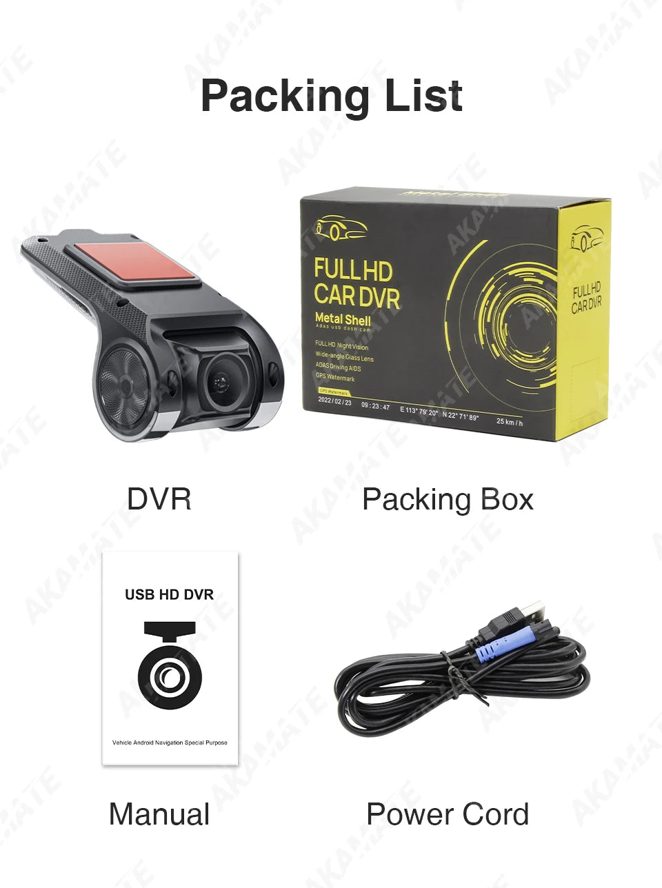 Dash Cam ADAS Car Electronic Dog USB AR Dash Cam Full HD 720P For Android Car Radio Camera Recorder DVR Dashcam Camcorder