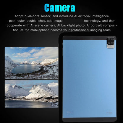 128GB Tablet 10.1 Inch Blue 6GB 128GB 10  CPU 8800mAh Dual Band 5G WiFi Type C MT6592 10.1 Inch Tablet Blue Tablet Tablet PC