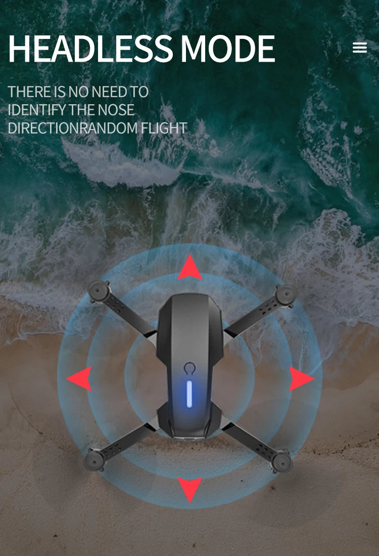 MHD E88 Dual Camera Drone Aerial Photography Professional High-definition Quadcopter Outdoor Flying Toy Beginner Drone Kids Gift