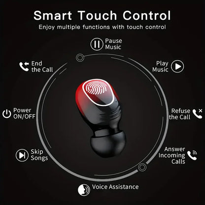 New Wireless In-Ear Earphones Sound Intelligent Noise Cancelling Sports Fitness Running Earphones Stereo Surround Sound