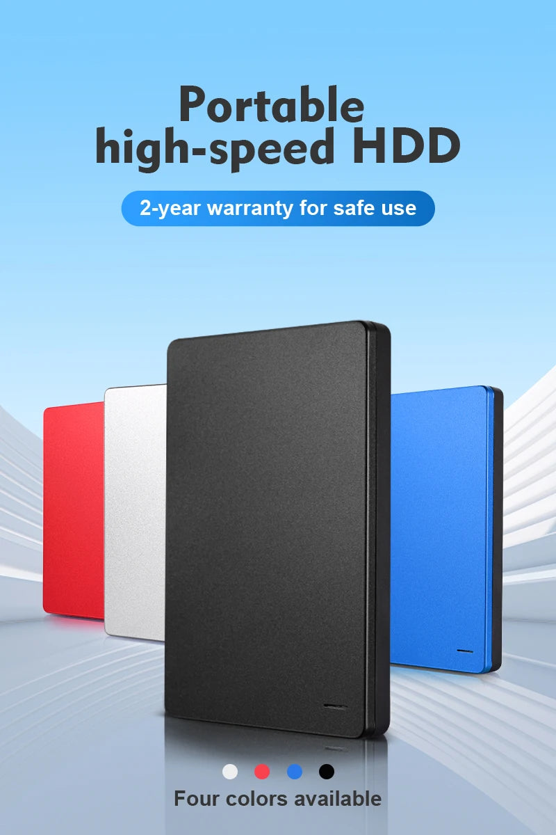 Portable HD External Hard Drive, 320GB, 500GB, 1TB, USB 3.0, HDD for PC, MacBook, PS4, PS5, 2.5"