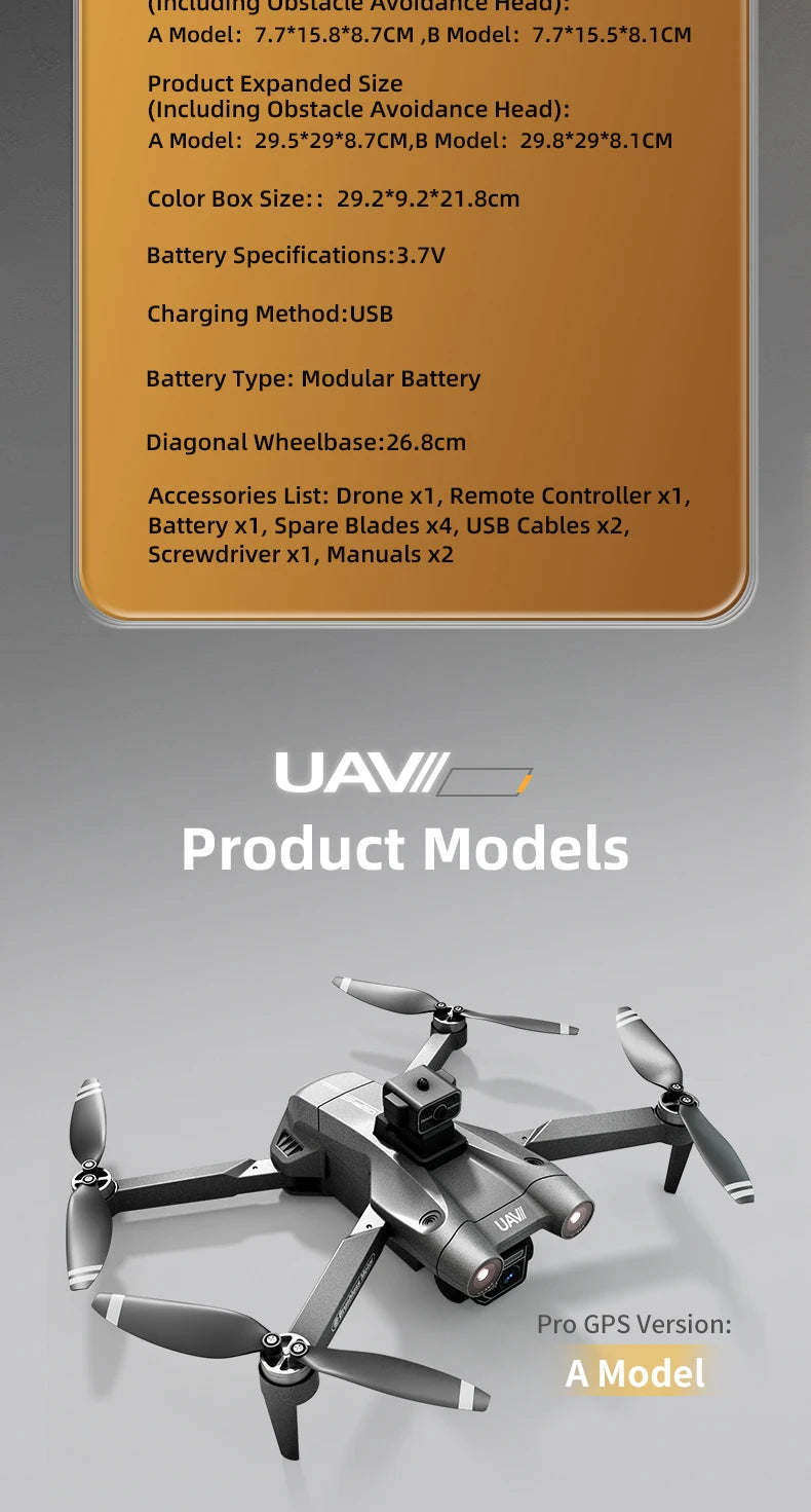 JJRC X28 Pro GPS Drone 4K Professional HD Dual Camera With Screen 5G WIFI 360° Obstacle Avoidance Brushless Rc Quadcopter Drone