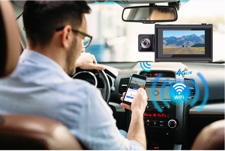 Dash Cam 3Inch 4G Android10.0  GPS Navigation ADAS Car Dvr Camera Full HD 1080P Car Video Recorder DVR WiFi BT