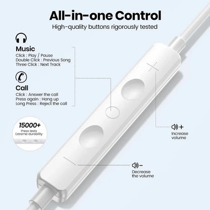 For Xiaomi Original Headphones Xiaomi mi 15 Pro 14 13 12 11 in-ear Earphones Redmi Note 10 9 8 7 K70 Type C Phone Wired Headset