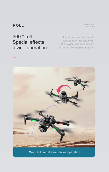 M1S Drone 4K Three Camera Brushless Motor Wide Angle Optical Flow Localization Four-way Obstacle Avoidance RC Quadcopter toys