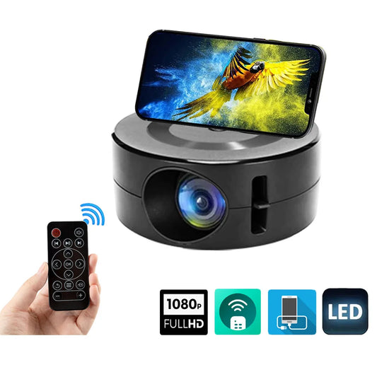 Smart Projector LED HD TV Video Projetor for 4K 1500 Lumens Android Same Screen Home Cinema Outdoor Portable Projetor