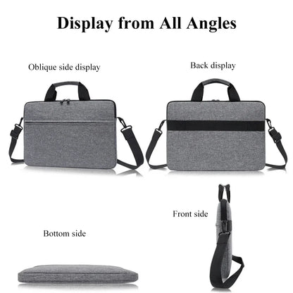 Laptop Bags Carrying Case for 13-15 inch Laptop and Tablet Shoulder Strap Durable Water-Repellent Fabric Business Casual School