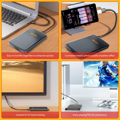 KODAK portable external hard drive P150 USB3.0, high-speed transmission, stable and durable, suitable for backup and storage