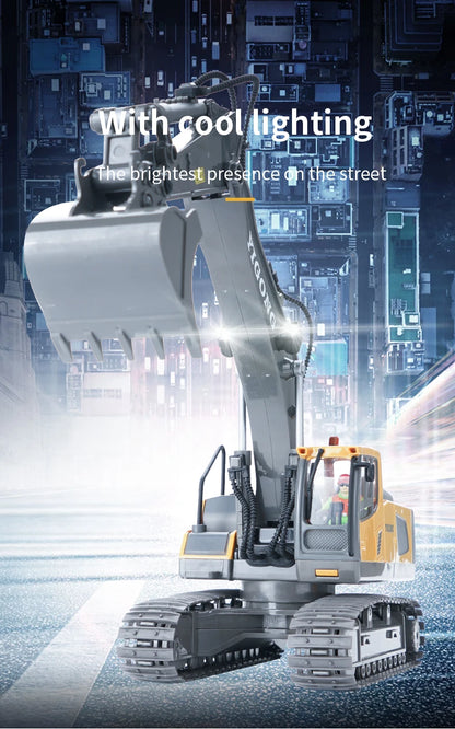 RC Excavator 1:20 Remote Control Truck 2.4G RC Crawler Engineering Vehicle Truck Radio Control Children's Day Christmas Gifts