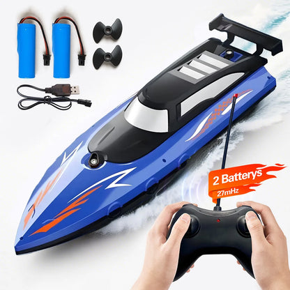 High Speed Remote Control Boat | Dual Motor Waterproof - Boy Toys