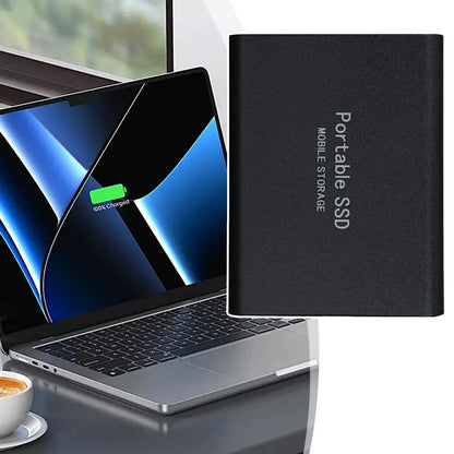 500GB Portable SSD High Speed External Hard Drive Portable Hard Drive Lightweight Design Mass Solid Drive for Phone Laptop