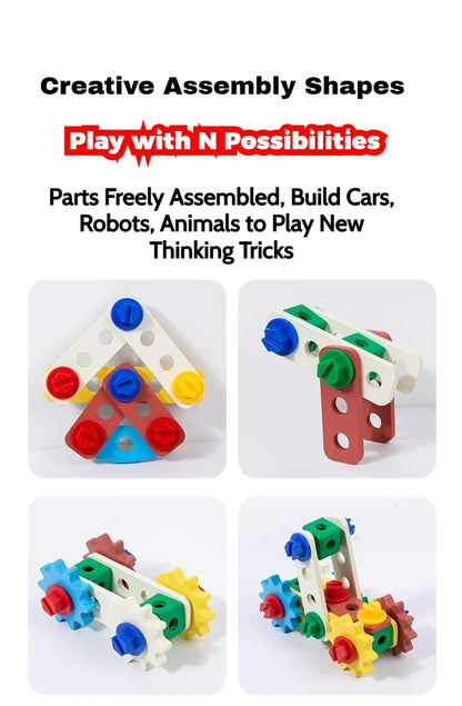 Tool Bench for Kids Toy Play Workbench Wooden Tool Bench Workshop Workbench with Tools Set Wooden Construction Bench Toy for Boy