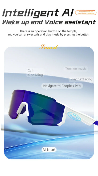 2025 Smart Glasses Cycling Sunglasses For Men Cycl Glasses Mountain Bicycle Goggles Women Outdoor Sports Running UV400 Eyewear