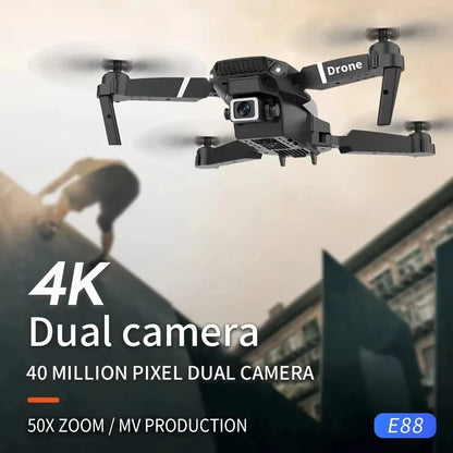 ForXiaomi Mijia E88PRO Drone 8K 5G HD Dual Camera Aerial Photography Remote control screen display Control Aircraft Quadcopter