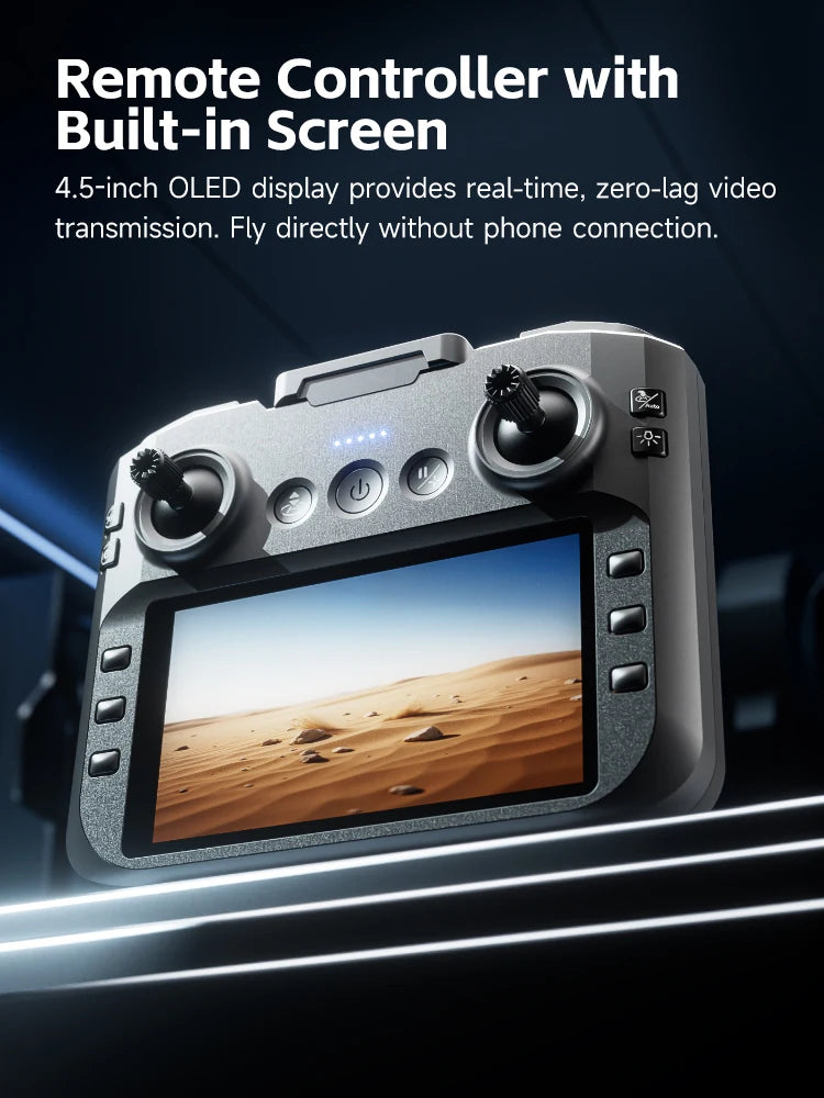 M7 Mini Drone Professional GPS 8K HD Camera Drones 5G WIFI FPV Video 4k UAV 4.5 inch large screen remote control RC Dron