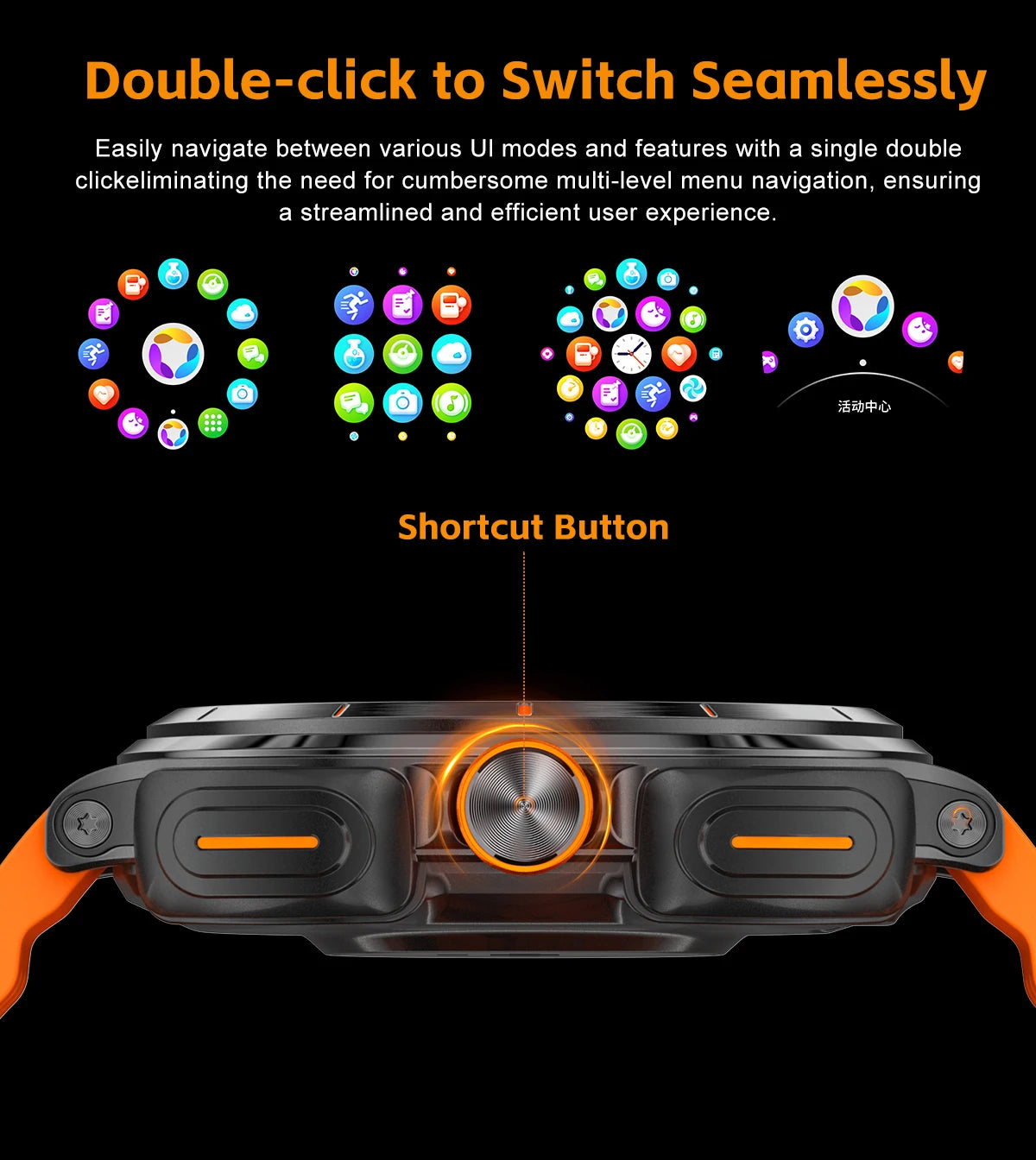 2025 New Smart Watch With 2 in 1 TWS Wireless Headset Bluetooth Call 1.53" AMOLED Screen 400mAh IP67 Waterproof Sport Smartwatch