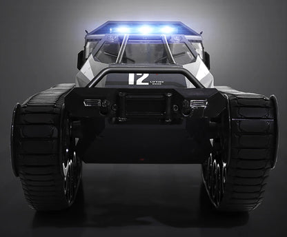 JJRC C8812 / C8812 MAX RC Car Full Scale Tracked Tank Simulation 2.4G Remote Control Car Drift LED Light Off-Road RC Toy As Gift