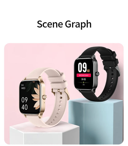 Fashion Smart Watch Men Women 1.85” HD Screen Custom Watch Face Health Monitor Women’s Watch Bluetooth Call Sports Smartwatches