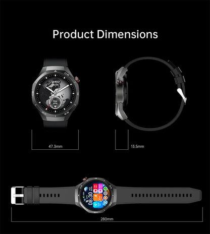 2025 Brand New Watch 5 Smartwatch Real AMOLED HD Screen 360*360 Heart Rate Bluetooth Call Waterproof Men Smart Watch Android IOS