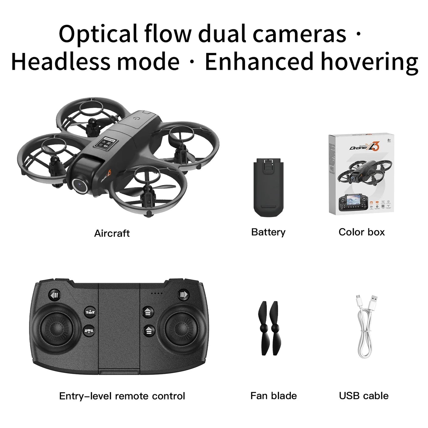 Xiaomi Dual Camera Drone YL3 Aerial Photography Aircraft 5G WIFI Brushless Motor Remote Control Optical Flow Hover Aircraft Gift