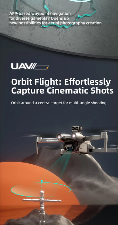 JJRC X28 Pro GPS Drone 4K Professional HD Dual Camera With Screen 5G WIFI 360° Obstacle Avoidance Brushless Rc Quadcopter Drone