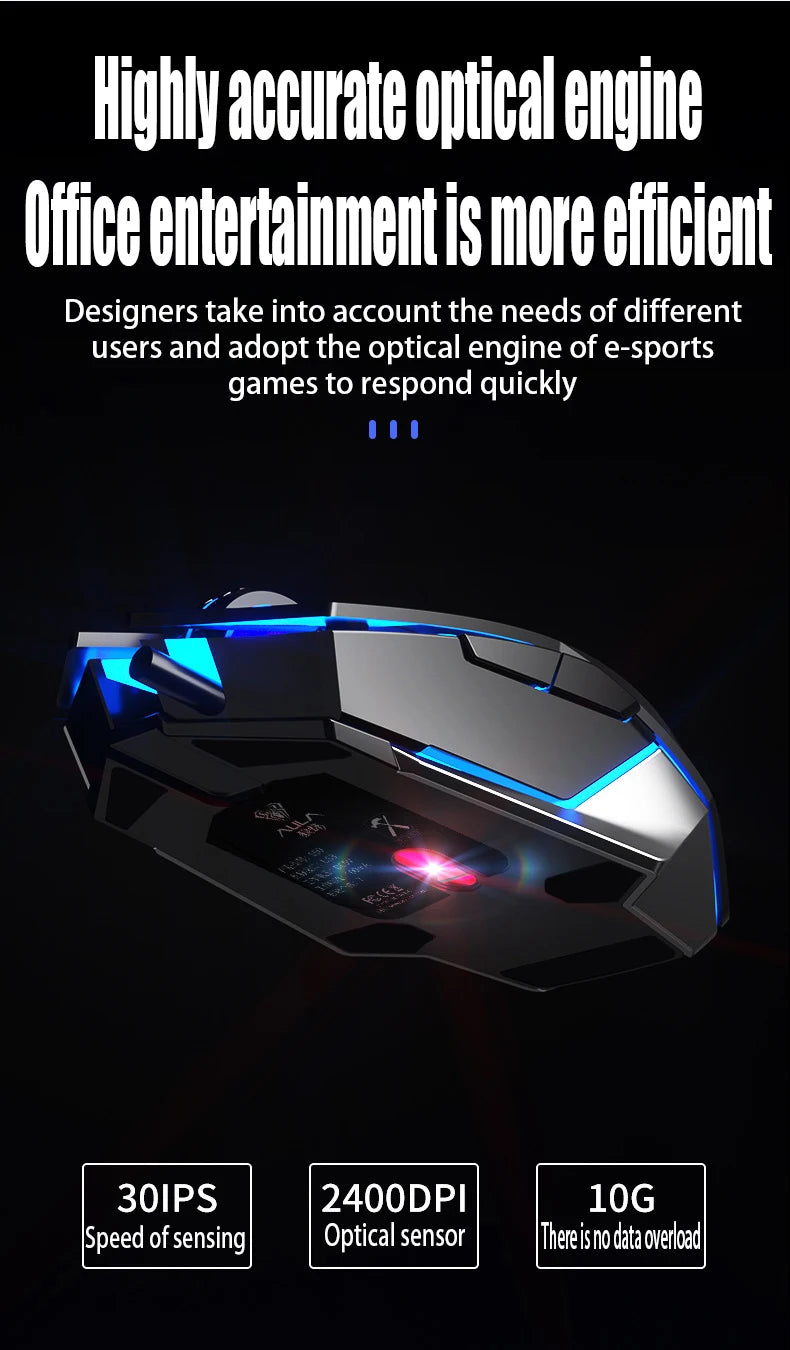 S50 New Gaming Mouse, Wired Mechanical Game, Macro Programming, Notebook, Desktop Computer, Office