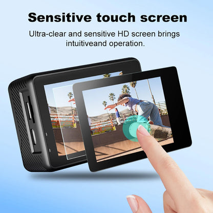 Action Camera 5K 4K60FPS 50MP 2.0 Touch EIS Pre-Record Wireless Mic Wi-Fi 170D DVR Webcam Waterproof 30M 5X Zoom Sports Camera