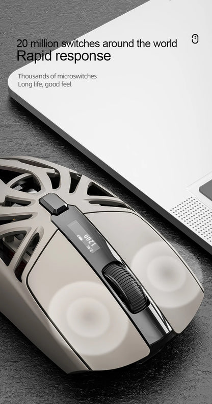 SMAILWOLF RS8  1000Hz Bluetooth mouse, 10000dpi, three-mode connection, lightweight macro gaming mouse notebook computer