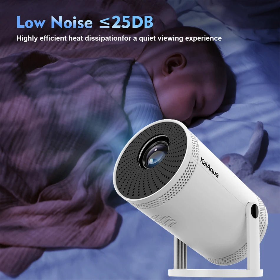 New Portable Projector 4K 1280*720P Android 11 Dual-band Wifi6 2.4G+5G 260ANSI BT5.0 1080P Home Cinema Outdoor Mini Projectors