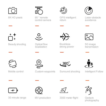 V198GPS Drone 8K Profesional HD Camera ESC Brushless Obstacle Avoidance Aerial Optical Foldable Quadcopter Mini Dron