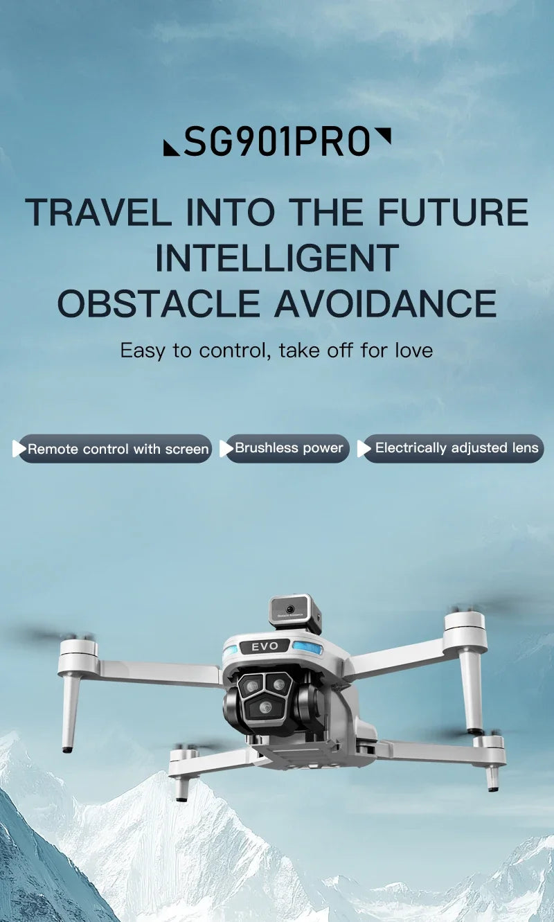 Drone 8K Professional GPS HD Camera Drones 5G WIFI FPV Video 4k UAV 5.9 inch large screen remote control RC Dron SG109 PRO MAX