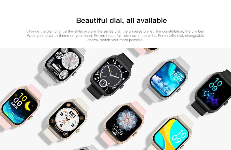 LIGE 2025 Smart Watch For Android IOS Phone 2.01" 3D Curved Screen Bluetooth Call Blood Oxygen Heart Rate Smart Watch Women Men