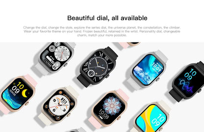 LIGE 2025 Smart Watch For Android IOS Phone 2.01" 3D Curved Screen Bluetooth Call Blood Oxygen Heart Rate Smart Watch Women Men