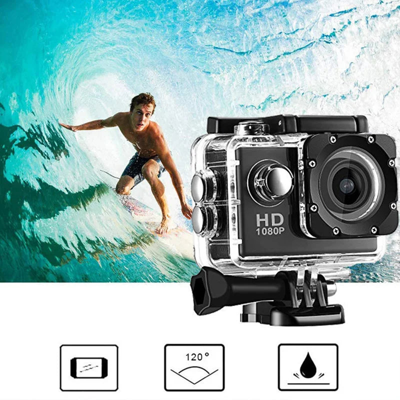 Underwater Waterproof Sports Camera Multifunctional Outdoor Riding Sports DV Skiing Diving Action Camera Video Camera For Helmet