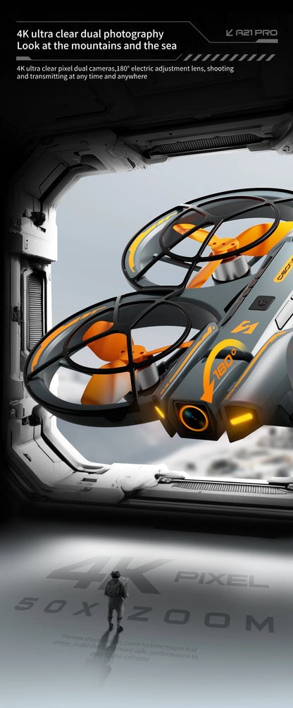 For Xiaomi New A21 Pro Mini Drone 4K Professional 8K HD Camera with Screen RC Dron Brushless Motor Obstacle Avoidance Quadcopter