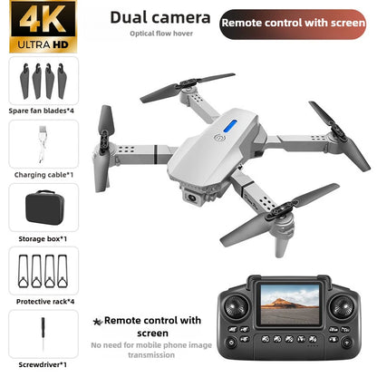 New E88Pro Screen Controlled Drone Remote Control with Display Quadcopter Optical Flow Dual Camera Aerial Photography Aircraft