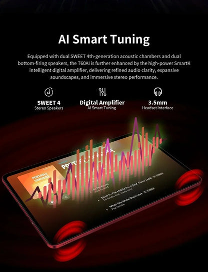 NEW Tablet Teclast T60 AI Allwinner A733 Octa-Core 12inch 2K HD TDDI Screen 6GB RAM 128GB ROM Android 15 WiFi6 8000mAh 13MP+5MP