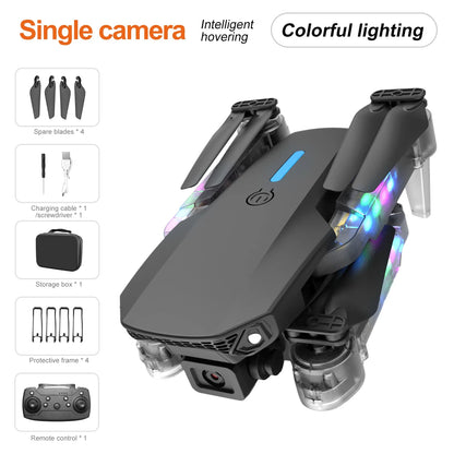 Professional Drone E88 4K Wide-Angle HD 1080P Camera WiFi FPV Height Hold Foldable RC Drone Quadrotor Helicopter Children's Toys