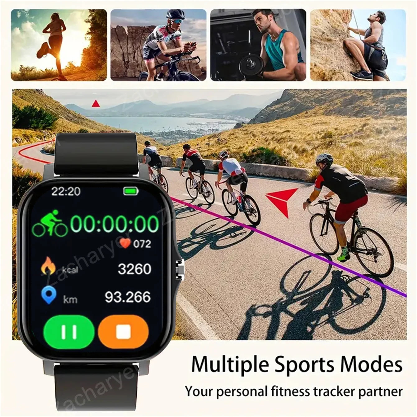 2025 Smart Watch, Sports Watch, Incoming Call Alert Multiple APP Alerts, Fashionable for Men and Women, iPhone/Andriod