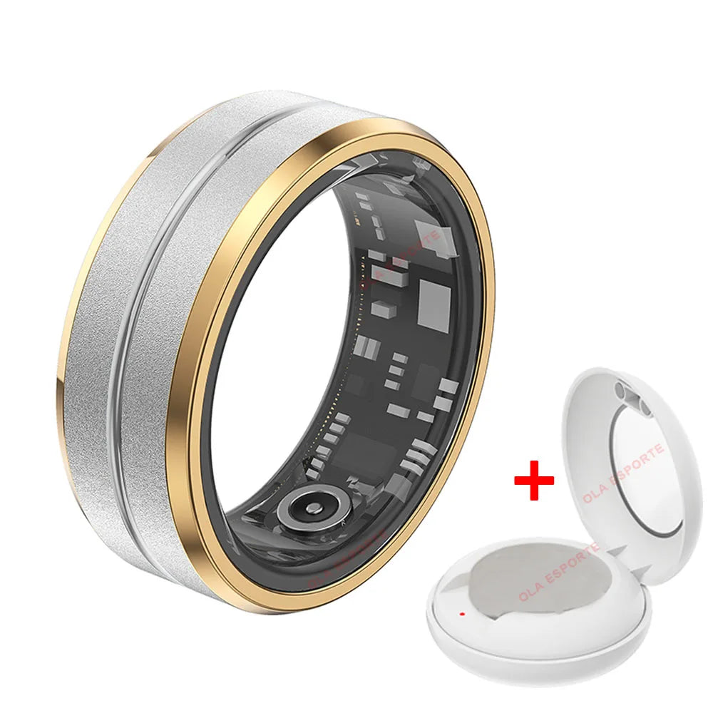 NEW Smart Ring Military Grade Titanium Steel Smart Rings for Women Men Health Monitoring IP68 & 5ATM Waterproof Multi-sport Mode