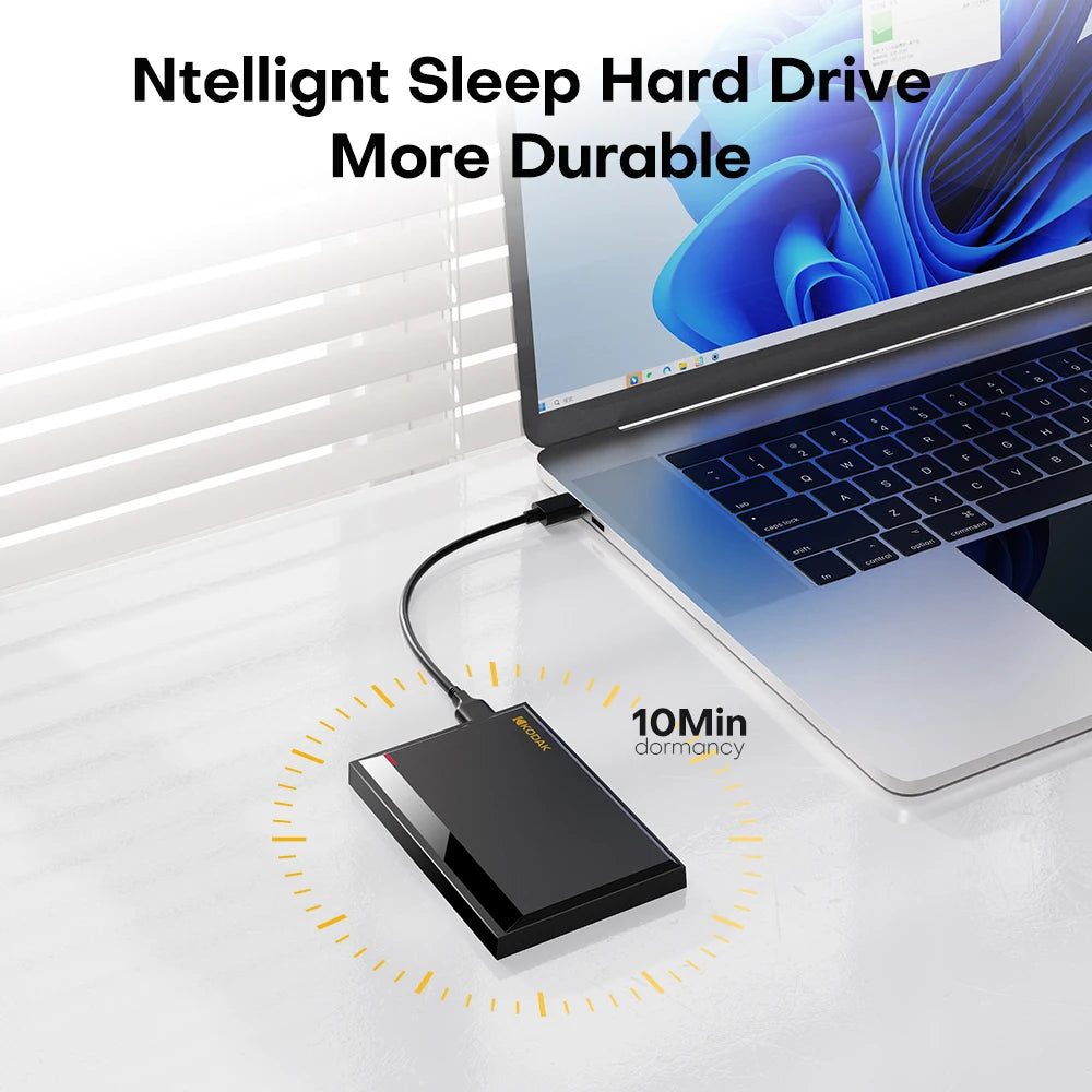 KODAK Portable External Hard Drive PHDD 500G/1TB High-Speed Storage for PC, Laptop, PS5, PS4 Lag-Free Gaming & Large File Transf