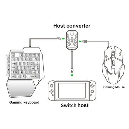 Gaming Keyboard And Mouses Combo With Converter Build In ForNintendo SwitchPS4 XboxConsoles