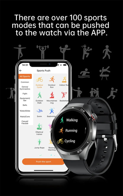 2025 Brand New Watch 5 Smartwatch Real AMOLED HD Screen 360*360 Heart Rate Bluetooth Call Waterproof Men Smart Watch Android IOS