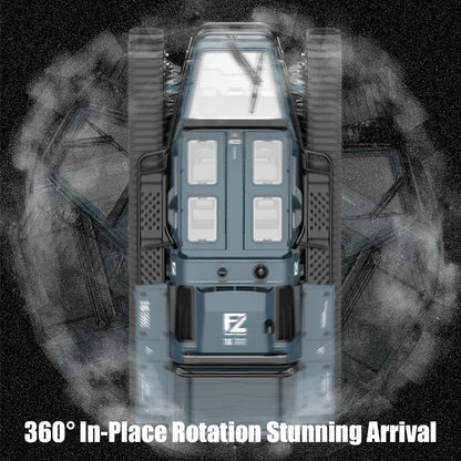 JJRC C8812 / C8812 MAX RC Car Full Scale Tracked Tank Simulation 2.4G Remote Control Car Drift LED Light Off-Road RC Toy As Gift