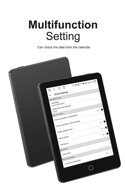 BIGWEI X7Pro 6''Eink Screen Ebook Reader Electronic Epaper Books Notebook E-Ink Display E-book Ereader Tablet Support Kindle APP