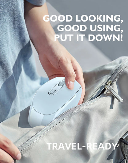 Wireless Silent Mouse Suitable For Business Office Esports Games Bluetooth 5.2 2.4G Dual Mode Mice Ergonomics Rechargeable Mouse