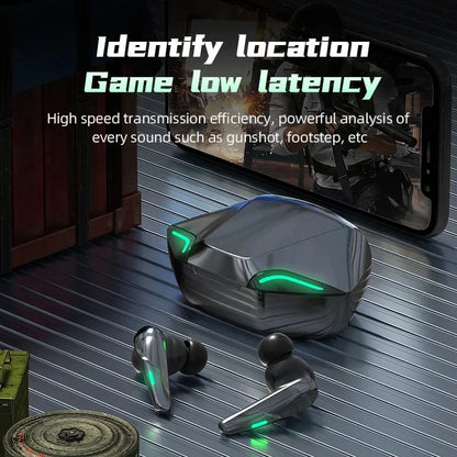 Gaming Earbuds Wireless Bluetooth Earphones With Mic Bass Audio Sound 9D Stereo Music HiFi Headset Game Sport Headphones