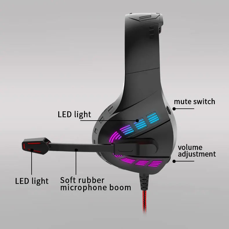 G4 Headphones 3.5mm Wired Gaming Headset Earphones Music For PS4 Play Station 4 Game PC Chat computer With Microphone